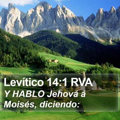 Levítico 14:1 RVA Bible Verse Image