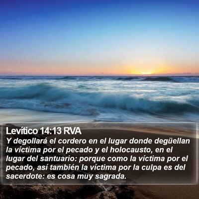 Levítico 14:13 RVA Bible Verse Image