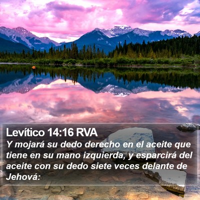 Levítico 14:16 RVA Bible Verse Image