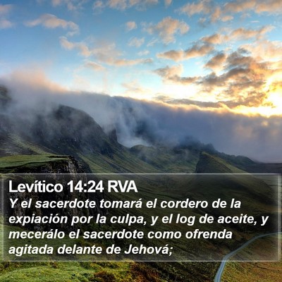 Levítico 14:24 RVA Bible Verse Image