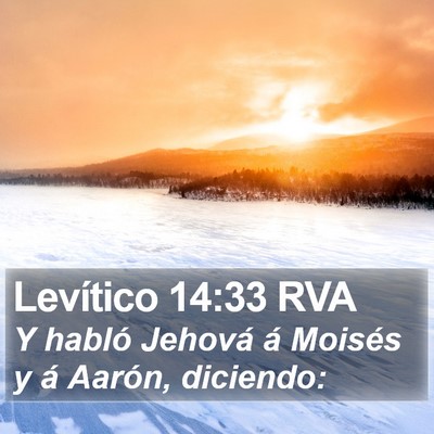 Levítico 14:33 RVA Bible Verse Image