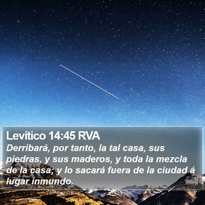 Levítico 14:45 RVA Bible Verse Image