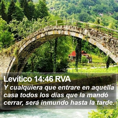 Levítico 14:46 RVA Bible Verse Image