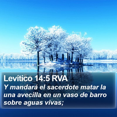 Levítico 14:5 RVA Bible Verse Image
