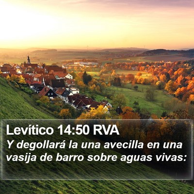 Levítico 14:50 RVA Bible Verse Image