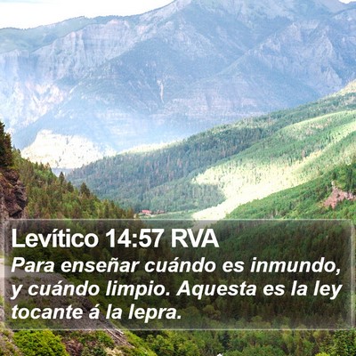 Levítico 14:57 RVA Bible Verse Image