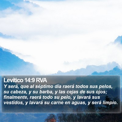 Levítico 14:9 RVA Bible Verse Image
