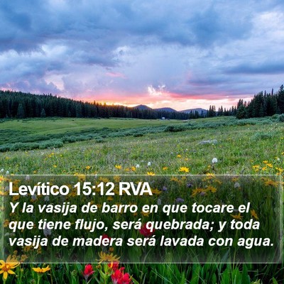 Levítico 15:12 RVA Bible Verse Image