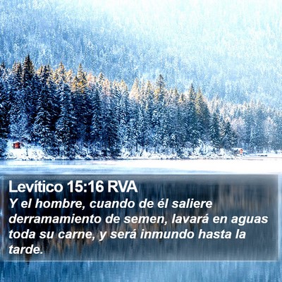 Levítico 15:16 RVA Bible Verse Image