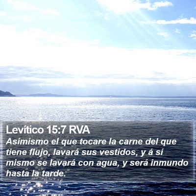 Levítico 15:7 RVA Bible Verse Image