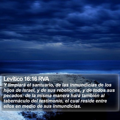 Levítico 16:16 RVA Bible Verse Image