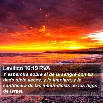 Levítico 16:19 RVA Bible Verse Image