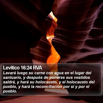 Levítico 16:24 RVA Bible Verse Image