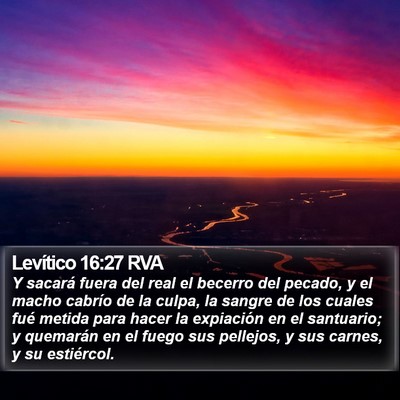 Levítico 16:27 RVA Bible Verse Image