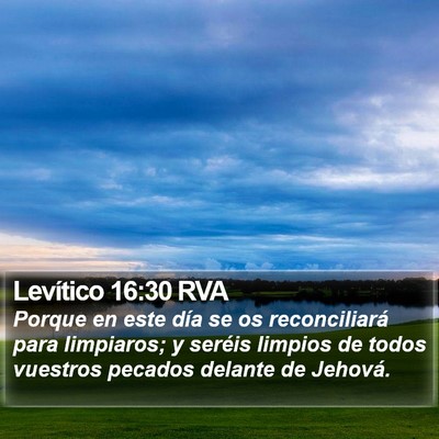 Levítico 16:30 RVA Bible Verse Image