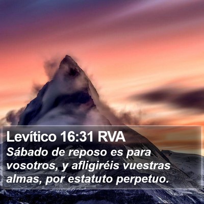 Levítico 16:31 RVA Bible Verse Image