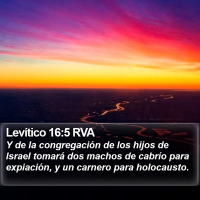 Levítico 16:5 RVA Bible Verse Image