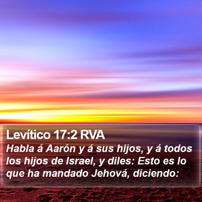 Levítico 17:2 RVA Bible Verse Image
