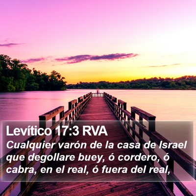 Levítico 17:3 RVA Bible Verse Image