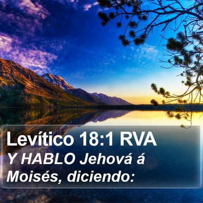 Levítico 18:1 RVA Bible Verse Image