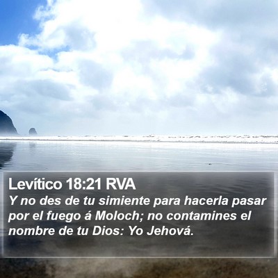 Levítico 18:21 RVA Bible Verse Image
