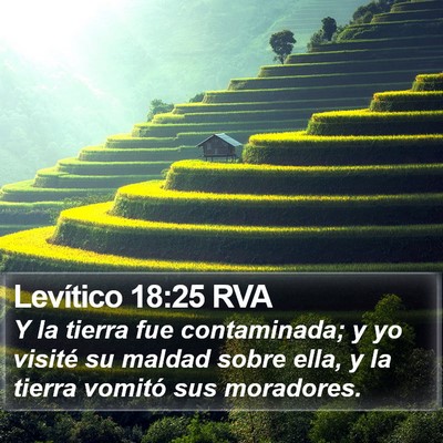 Levítico 18:25 RVA Bible Verse Image