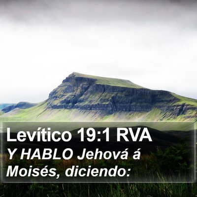 Levítico 19:1 RVA Bible Verse Image