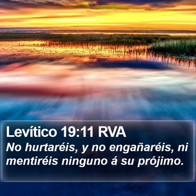 Levítico 19:11 RVA Bible Verse Image