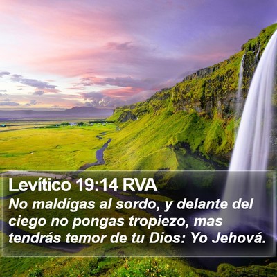 Levítico 19:14 RVA Bible Verse Image