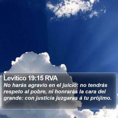 Levítico 19:15 RVA Bible Verse Image