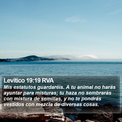 Levítico 19:19 RVA Bible Verse Image