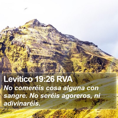 Levítico 19:26 RVA Bible Verse Image