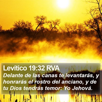 Levítico 19:32 RVA Bible Verse Image