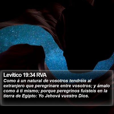 Levítico 19:34 RVA Bible Verse Image