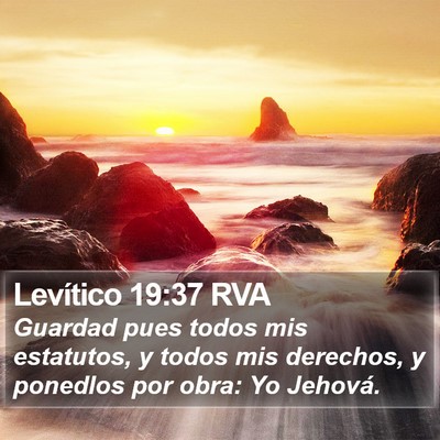 Levítico 19:37 RVA Bible Verse Image