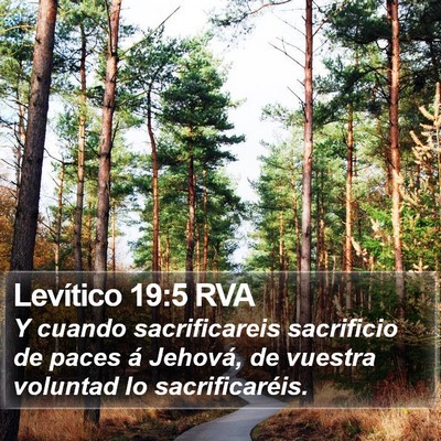 Levítico 19:5 RVA Bible Verse Image