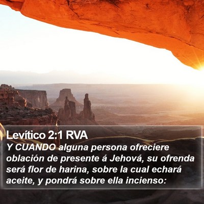 Levítico 2:1 RVA Bible Verse Image