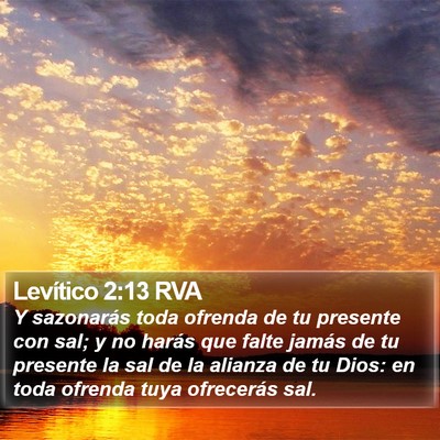 Levítico 2:13 RVA Bible Verse Image