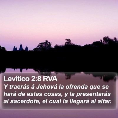 Levítico 2:8 RVA Bible Verse Image