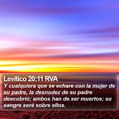 Levítico 20:11 RVA Bible Verse Image