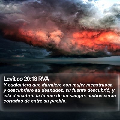 Levítico 20:18 RVA Bible Verse Image