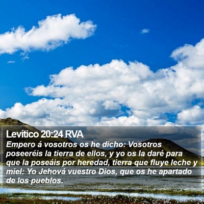 Levítico 20:24 RVA Bible Verse Image