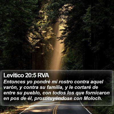 Levítico 20:5 RVA Bible Verse Image