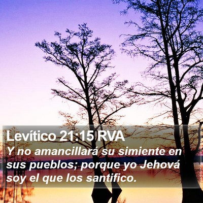 Levítico 21:15 RVA Bible Verse Image
