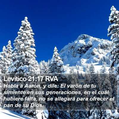 Levítico 21:17 RVA Bible Verse Image
