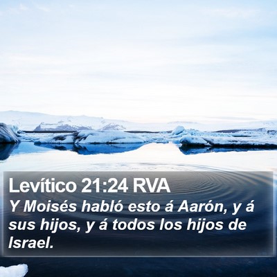 Levítico 21:24 RVA Bible Verse Image