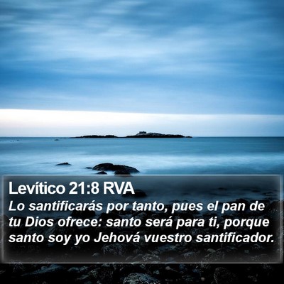 Levítico 21:8 RVA Bible Verse Image