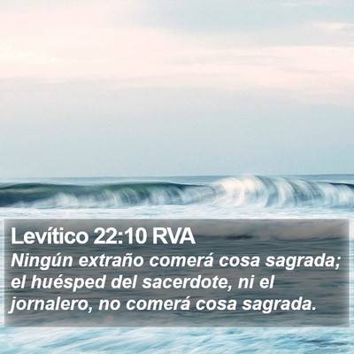 Levítico 22:10 RVA Bible Verse Image