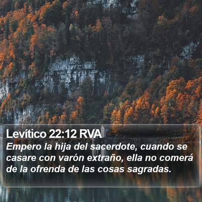 Levítico 22:12 RVA Bible Verse Image