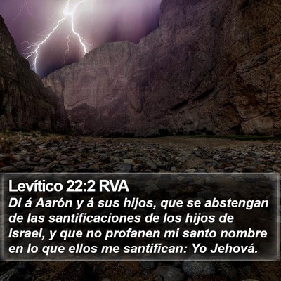 Levítico 22:2 RVA Bible Verse Image